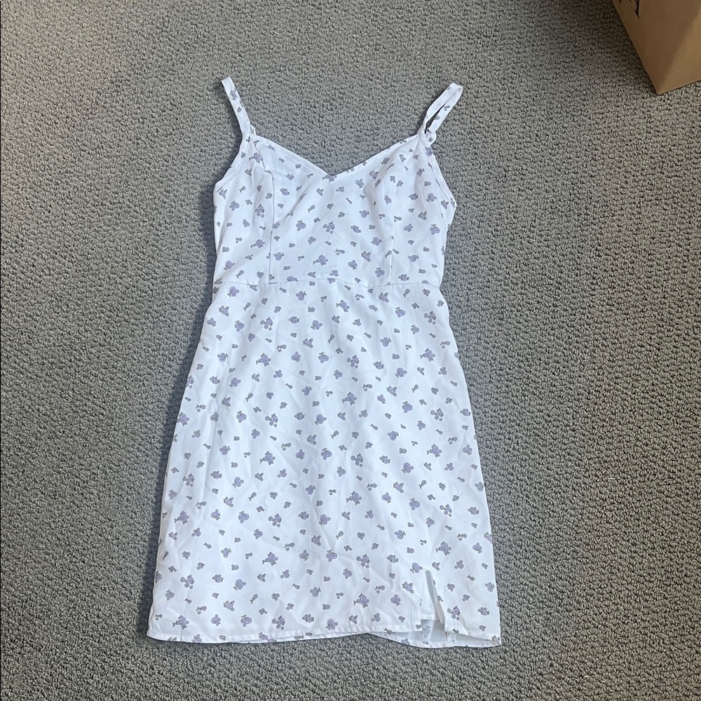 Hollister White Floral Mini Dress